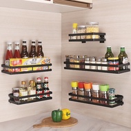 Kitchen Wall Rack Wall Rack Hollow Wall Organizer Spice Rack Jar Cabinet Rack Shelf Cooker Kitchen S
