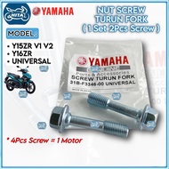 Y15ZR V1 V2 SKRU TURUN FORK FRONT FORK MODIFY SCREW SETS 31B-F3346-00 SETS
