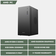 [AMD PC] AMD Ryzen 3 3200G / AMD Radeon Graphics / 8GB DDR4 / 512GB NVMe SSD / Windows 11 Pro