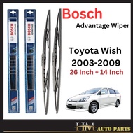 Toyota Wish 2003-2009 Wiper - Bosch Advantage 26" / 14" BA2614