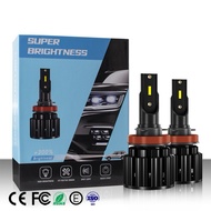 LED H4 H11 S8 CSP chips Turbo fan 55W Pair