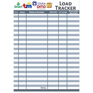 Load / Gcash / Smart tracking book