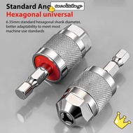 SECELPH Quick Change Chuck, Hexagonal Handle Self-Tightening Drill Chuck Adapter,  1/4 Inch 1.5-6.5m