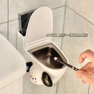 , Creative Wall Toilet Ashtray Home Car Special Pacha Dog Cute Toilet Bathroom Living Room Ashtray With Lid