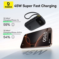 【CCC Certified】Baseus FC31 Qpow3 Power Bank 10000/20000mAh PD 22.5W/45W Fast Charging Dual-Cable