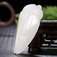 Blockbuster Hetian Jade Antique Jade Cicada Pendant Pendant 58.96g