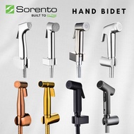 SORENTO Bathroom ABS/CHROME/BRASS Hand Bidet c/w 1.2m Flexible Hose Silver/Black SRT78-CR/SRT78-BL