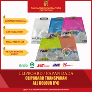 (1 PCS) CLIPBOARD CHEST BOARD/ ROAD BOARD/ TRANSPARENT ACRYLIC EXAM BOARD/ FOLIO SIZE CLIPBOARD/ BEN