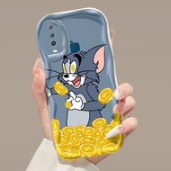 Casing HP VIVO Y12 Y15 Y17 Y27 Y35+ 5G Y3 Y3s 2020 Y12i Case Cat And Mouse Pattern HP Mobile Phone New Soft Case Softcase Protective Silicone Case