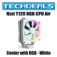 Nzxt T120 RGB CPU Air Cooler with RGB - White
