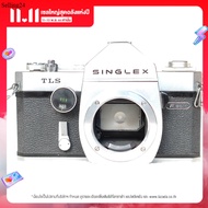 บอดี้กล้องฟิล์ม SLR ยี่ห้อ Ricoh TLS Singlex Film SLR Camera Body Silver Body only Rare