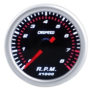CNSPEED 2Inch 52mm Auto Car Tachometer Tacho Gauge 0-8000 RPM 12V Universal Car Motor White Led Mete