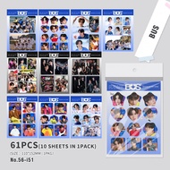 สติ๊กเกอร์ bus 420 ชิ้น การ์ด bus แท้ Photocards การ์ดวงบัส เพราะคุณฉันส่องแสง 2024 การ์ด LOMO ทีมผู
