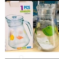 Glass water bottle, glass mug, water mug, water bottle