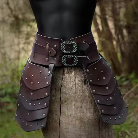 Viking Roman Gladiator Leg Armor Belt Medieval Cosplay Costume Warrior
