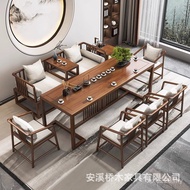 Zen Style Tea Table Zen Solid Wood Combination Table Chair Arhat Bed New Chinese Style Tea Table Dri