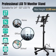 TRANSAUDIO TVS-802L LED TV Stand Monitor TV Stand Mobile TV Stand Mobile Cart Karaoke TV Trolley 14"