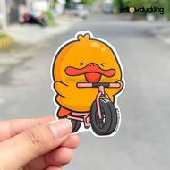 DIE CUT STICKER - ACTIVITIK DUCK - RAMEN - BERCEPEDA - CRAZY RICH - CAR DUCK STICKER - JOURNALING ST