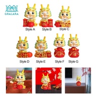 [nvnrbso] Chinese New Year Dragon Figurine,Dragon Bobblehead ,Chinese Animals Statue Dragon Statue f