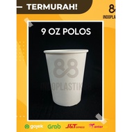 PLAIN 9 OZ PAPERCUP COFFEE CUPS 50 PCS PAPER CUPS