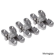 JoJo 3Pcs Concealed Barrels Crosses Door Hinge Zinc Alloy Auto Closing Door Hinge