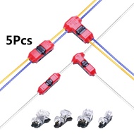 5pcs I/T type 1pin 2pin Quick Splice Scotch Lock Wire Connector for Terminals Crimp 22-18AWG Wiring 