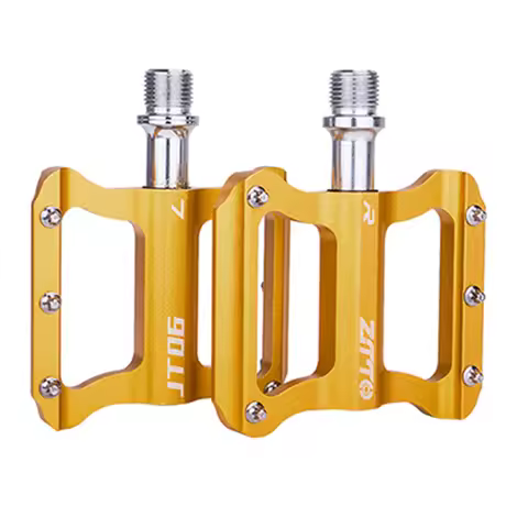 ZTTO Road Bike Ultralight Flat Pedal Aluminum Alloy Bicycle Bearings Anti-Slip Folding Pedals Cyclin