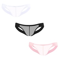 CMENIN ADANNU 3 ชิ้น INS สไตล์ผ้าฝ้ายกางเกงชั้นในชายผู้ชายกางเกงเอวต่ำกางเกงชั้นในจ็อกสแตรปกางเกงในช