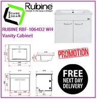 RUBINE RBF-1064D2 WH Vanity Cabinet / FREE EXPRESS DELIVERY