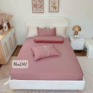 Bộ Ga Gối Trơn 100% Tencel Mềm Mát Kháng Khuẩn/ Nhiều Màu/ Kích Thước Đa Dạng m6 m8 2m