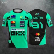 Lando Norris Number 4 New Racing Style Jersey Extreme Sports Racing Wear Breathable Quick Dry Sports