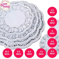 Doily Paper 200pcs | Kertas Doily | Dolly Paper | Doyleys Paper 3.5 Inch | 4.5 Inch | 6.5 Inch | 7.5