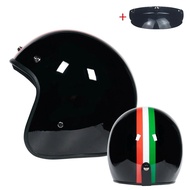 Open Face Motorcycle Helmet Retro Vintage Casque Half Casco Mopeds Vespa Rbike Jet Pilot Racing Capacete De