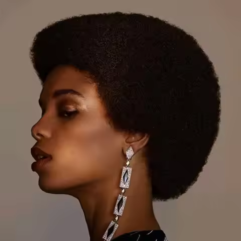 machine made Short African Curly Wig Brazilian Hair African Fluffy Twisted Curly Wig Female Red Blac