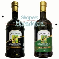 Colavita Premium Extra Virgin Olive Oil | 100% Italian | Essential | Mild Flavor | Grapeseed 1L 750m