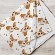 Corgi Throw Blanket Corgi Puppy Throw 50 X 60 Throw Blanket Corgi Lover Blanket