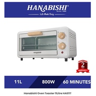 HANABISHI 11L Ketuhar Pembakar Roti 💬 Oven Toaster HA611T