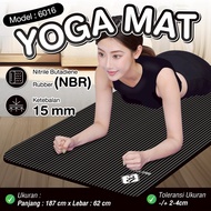 HTD Sport Matras Yoga Mat NBR 15 mm Olahraga Senam Lantai Meditasi Gym Fitness Karpet Lantai