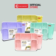 Ekkado SET CLICKS - BENTO SET - LUNCHBOX SET - LUNCHBOX + GLASSES - BENTO LUNCHBOX - SEKAT 6 LUNCHBO
