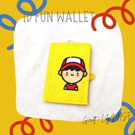 Id fun wallet - id pocket - id tag - id wallet - id tag hanging - zipper wallet
