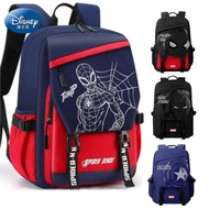 Marvel Disney Spiderman Iron-Man Captain America Backpack Kindergarten Elementary School Children's School Bag For Men