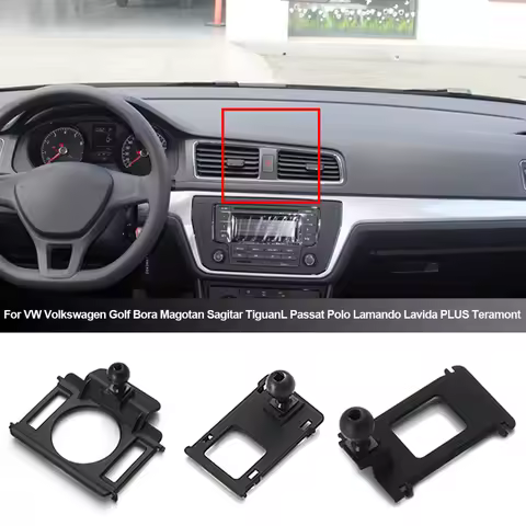 Car Phone Bracket Buckle Holder Special Base For VolksWagen VW Golf 6 7 8 POLO PLUS TCROSS Tiguan L 