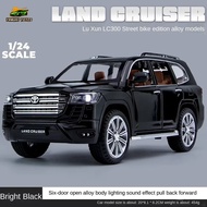1:24 Model Toyota Land Cruiser LC300 GXR Diecast Miniature Display Toy Car Sport SUV LC 300