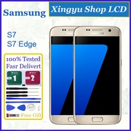 Original AMOLED For Samsung S7 / S7 Edge LCD Display Touch Screen With Frame Replacement