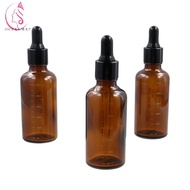 OCEANMAP Dropper Bottle with Scale Scale Dropper Bottle Aromatherapy Refillable Bottles Basic Amber 