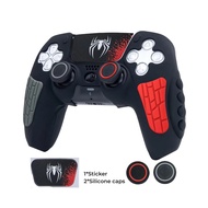 30th kỷ niệm màu xám Silicone Bìa trường hợp tay áo cho ps5/Slim/Pro điều khiển với thumbstick Silic