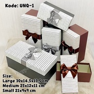 Gift box gift box hampers set 3 layers / single large medium small gift box unq1 medium large