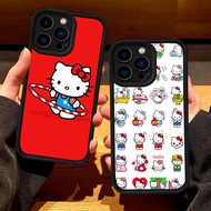 R-1 Hello Cute Cat iPhone 13 14 Plus Pro Max Case