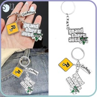 SULIN Key Holder, 5 Star Muti Keyring Game PS4 GTA5 Keychain, Car Pendant Keyholder Fans Gift GTA V 