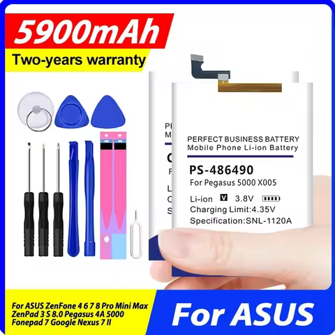 Battery For ASUS ZenFone 4 6 7 8 Pro Mini Max ZenPad 3 S 8.0 Pegasus 4A 5000 Fonepad 7 Google Nexus 